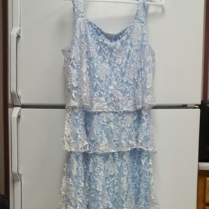 FINAL SALE Ruffle lace maxi dress